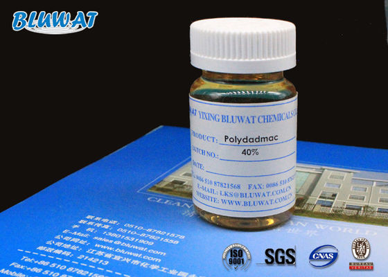 Купить Сертификат NSF 40% Содержание Низкая вязкость PolyDADMAC Органический коагулянт Очищающие отходы химикаты Катионные полимеры онлайн изготовление