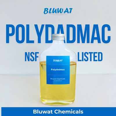 Купить Сертифицированный NSF полидиметилдиаллиламмоний хлорид (ПДДА) коагулянт-флокулянт для обработки питьевой воды онлайн изготовление