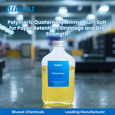 Купить Polymeric Quaternary Ammonium Salt Polydadmac for Paper Retention, Drainage and Dry Strength | Bluwat Chemicals онлайн изготовление