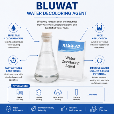 Купить BWD-01 Водоокрашивающее средство для высокоцветных промышленных сточных вод с 50-99% удалением цвета и 50-80% уменьшением COD онлайн изготовление