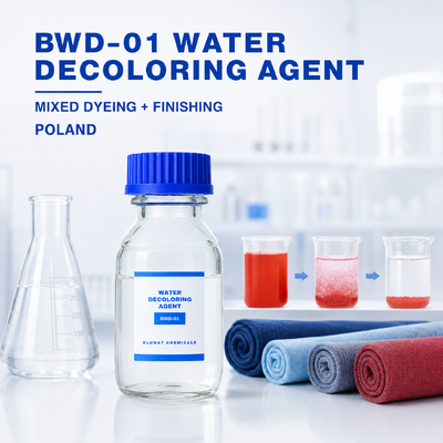 Купить BWD-01 Окрашивающее средство для воды с содержанием 50% твердых веществ и pH 3-6 для очистки текстильных сточных вод в Польше онлайн изготовление