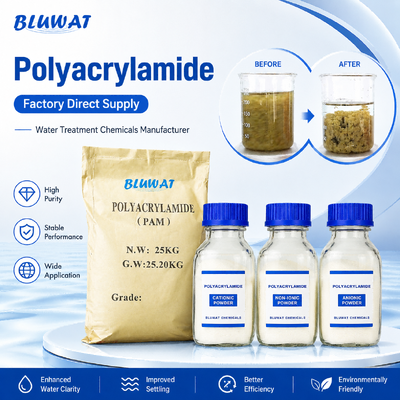 Купить Blufloc Anionic Cationic Nonionic Polyacrylamide Powder For Water Treatment, Mining and Industrial Separation онлайн изготовление