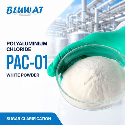Купить 45-55% основность белый порошок PAC-01 Полиалюминийхлорид для осветления сахара онлайн изготовление
