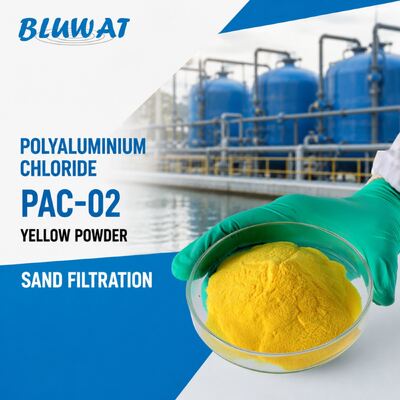 Купить 30% мин. Al2O3 Желтый порошок PAC-02 Полиалюминиевый хлорид для фильтрации песка онлайн изготовление