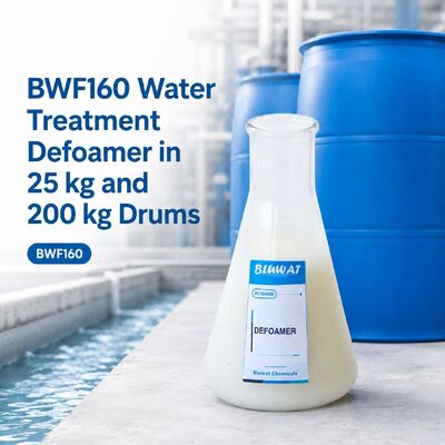 Купить BWF160 Неионогенный силиконовый пеногаситель для сточных вод с дозировкой 50-300 ppm в бочках по 25 кг и 200 кг онлайн изготовление